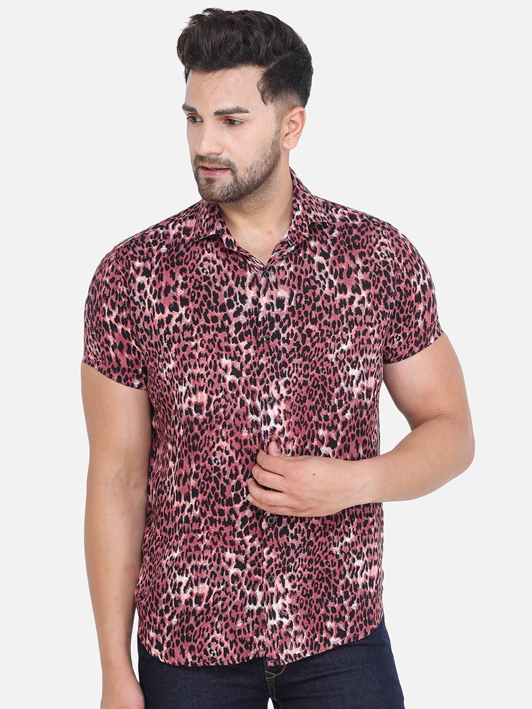 

COLVYNHARRIS JEANS Men Multicoloured Slim Fit Animal Printed Casual Shirt, Multi