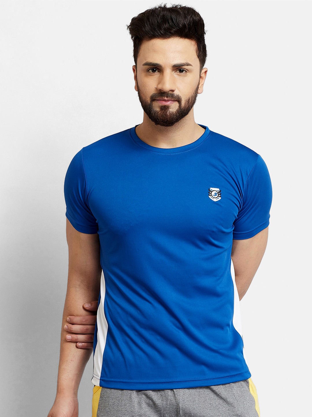 

V2 Value & Variety Men Blue Cotton T-shirt