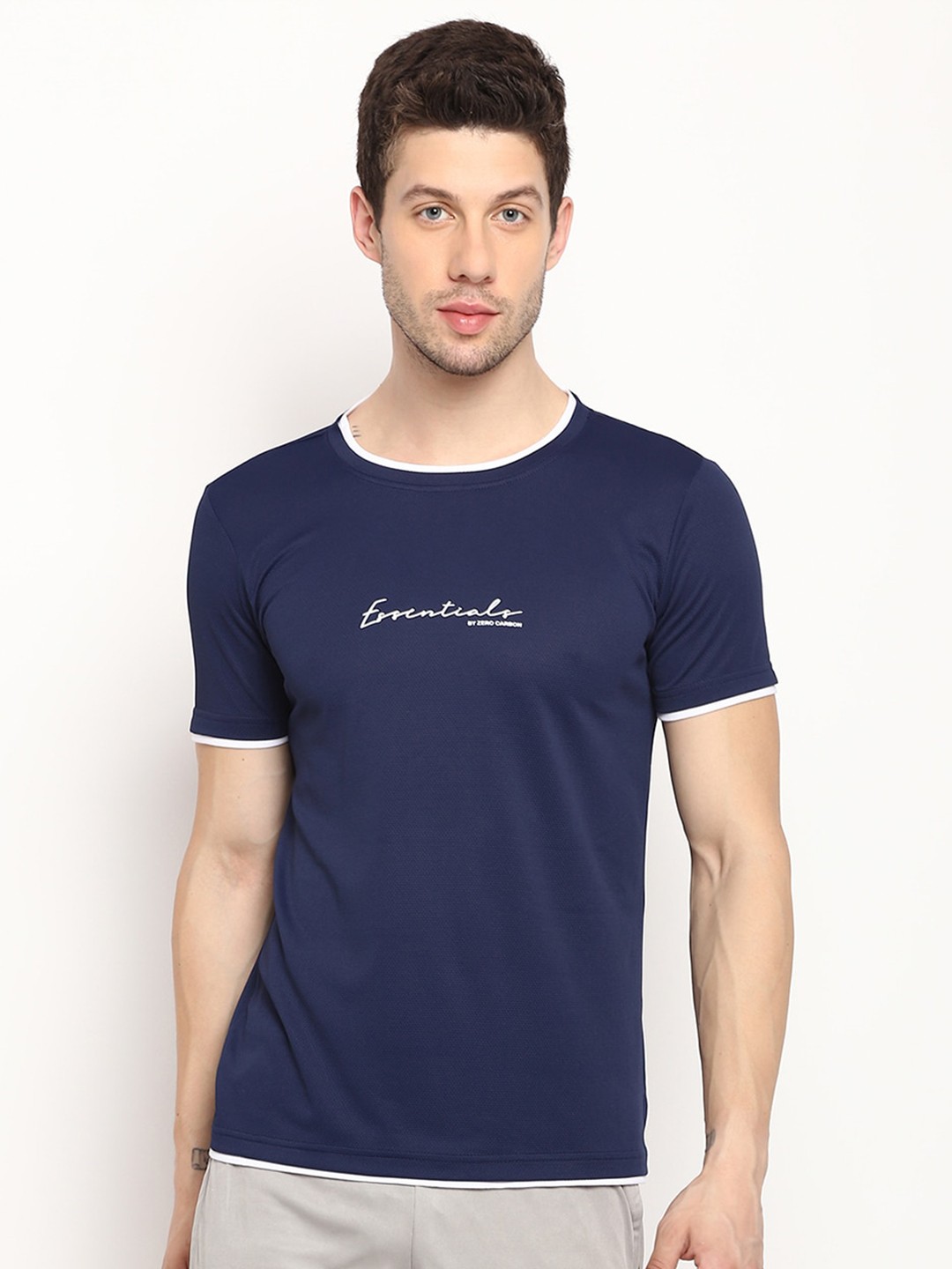 

V2 Value & Variety Men Blue Cotton T-shirt