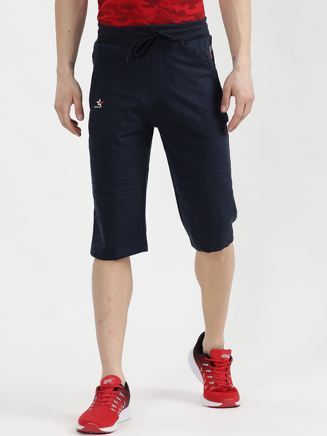 

V2 Value & Variety Men Blue Mid-Rise Regular Shorts