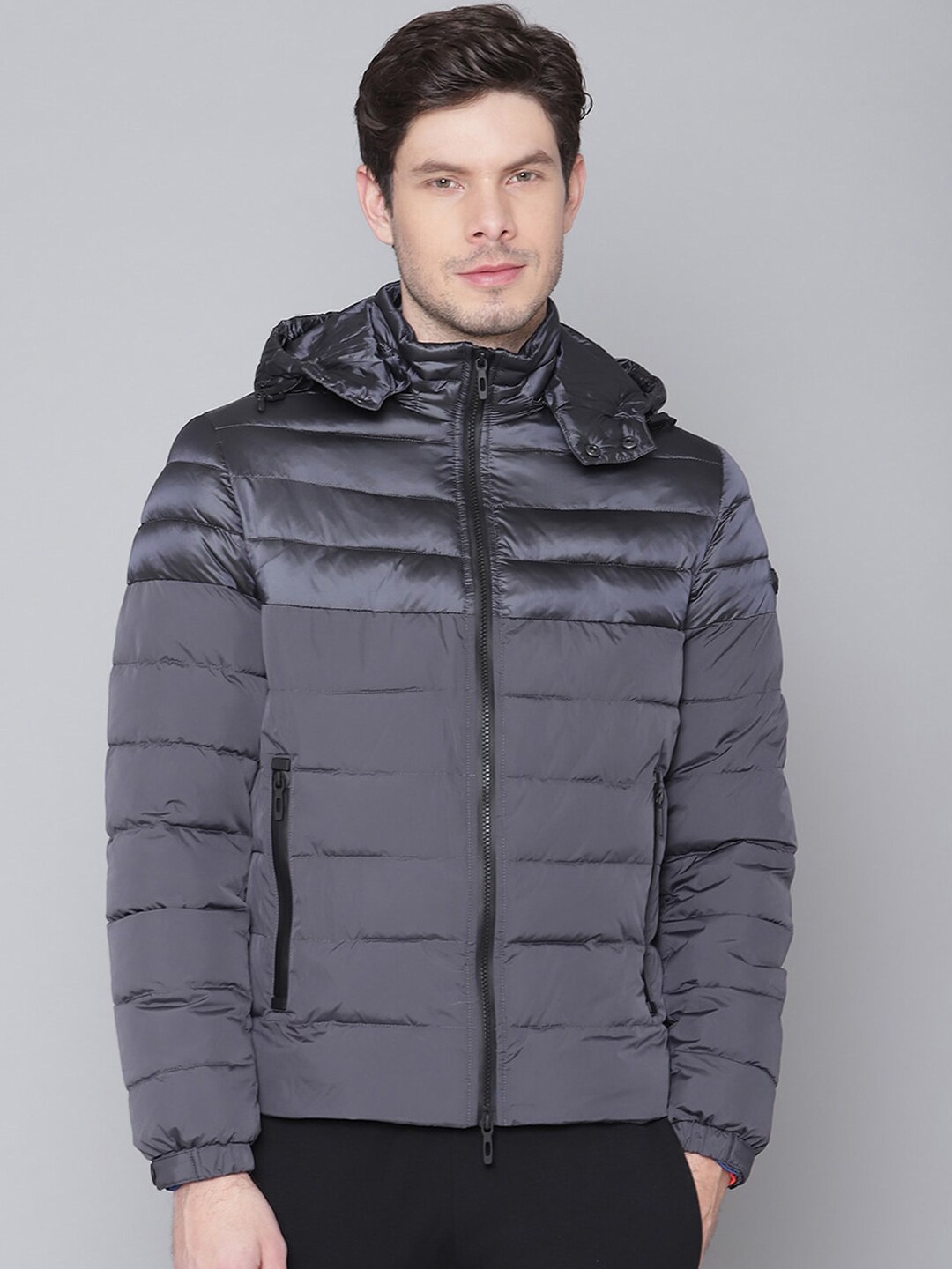 

Antony Morato Men Grey Puffer Jacket