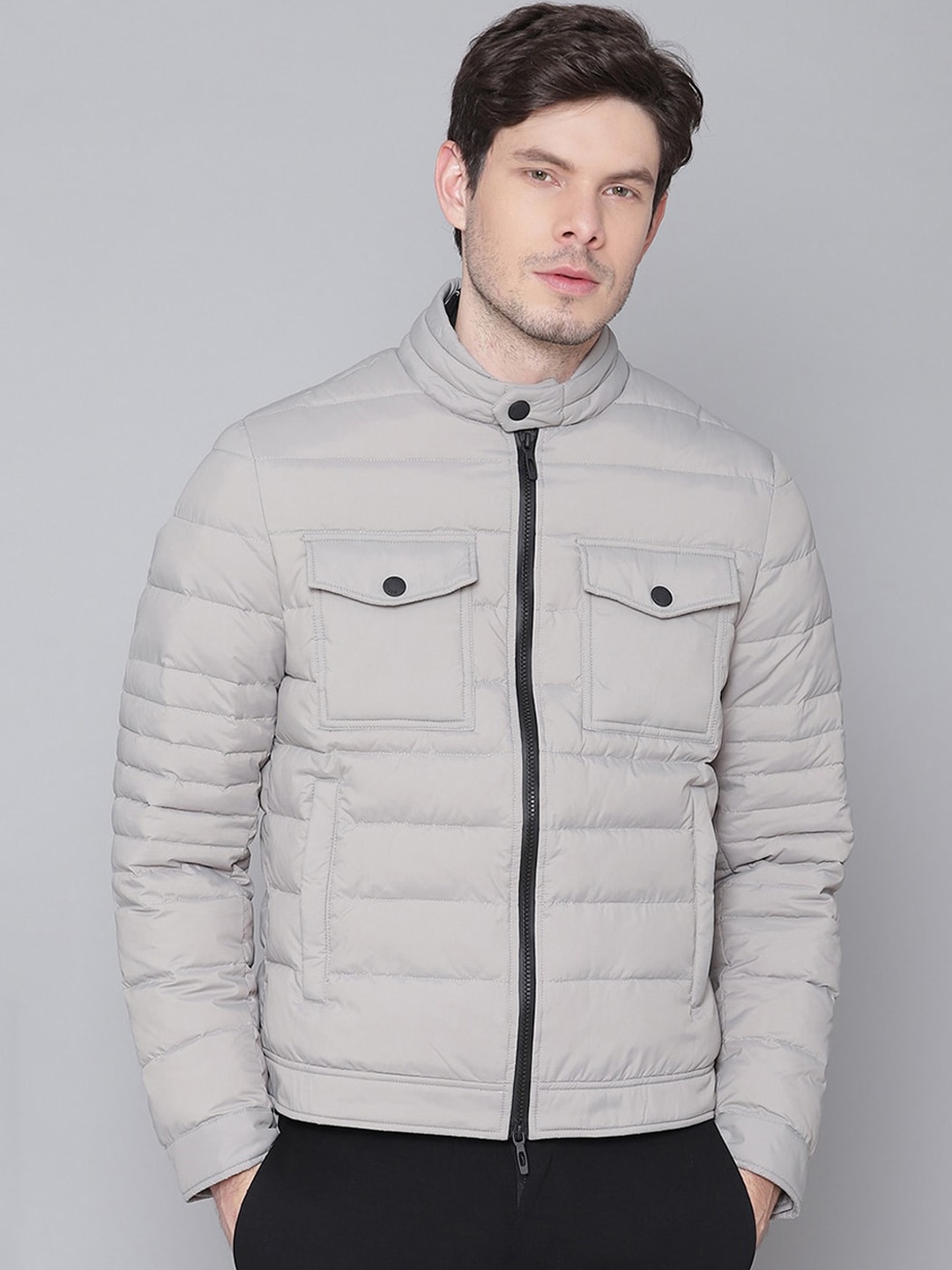 

Antony Morato Men Grey Puffer Jacket