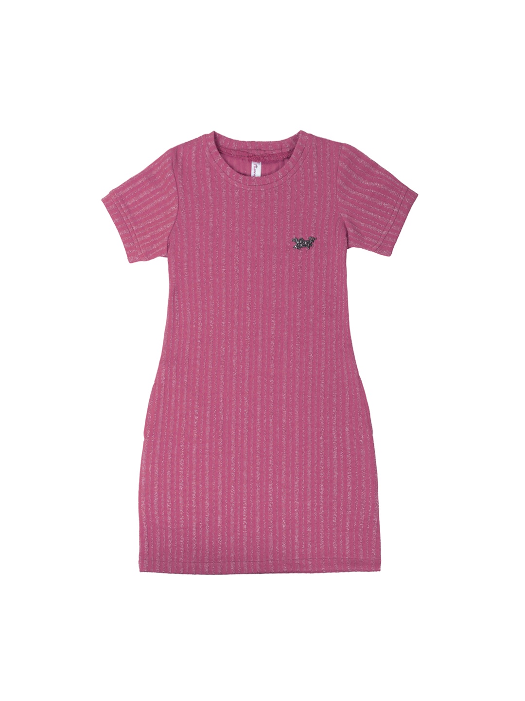 

Hunny Bunny Pink Striped T-shirt Dress
