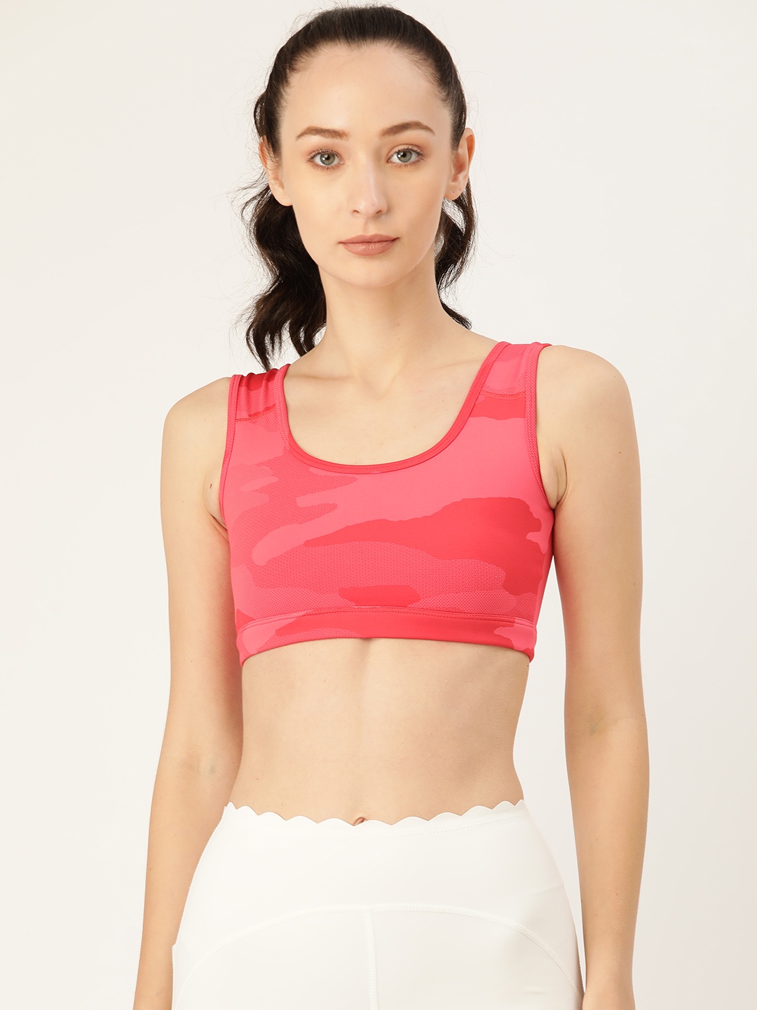 

KICA Pink High Support Workout Bra - Removable Padding