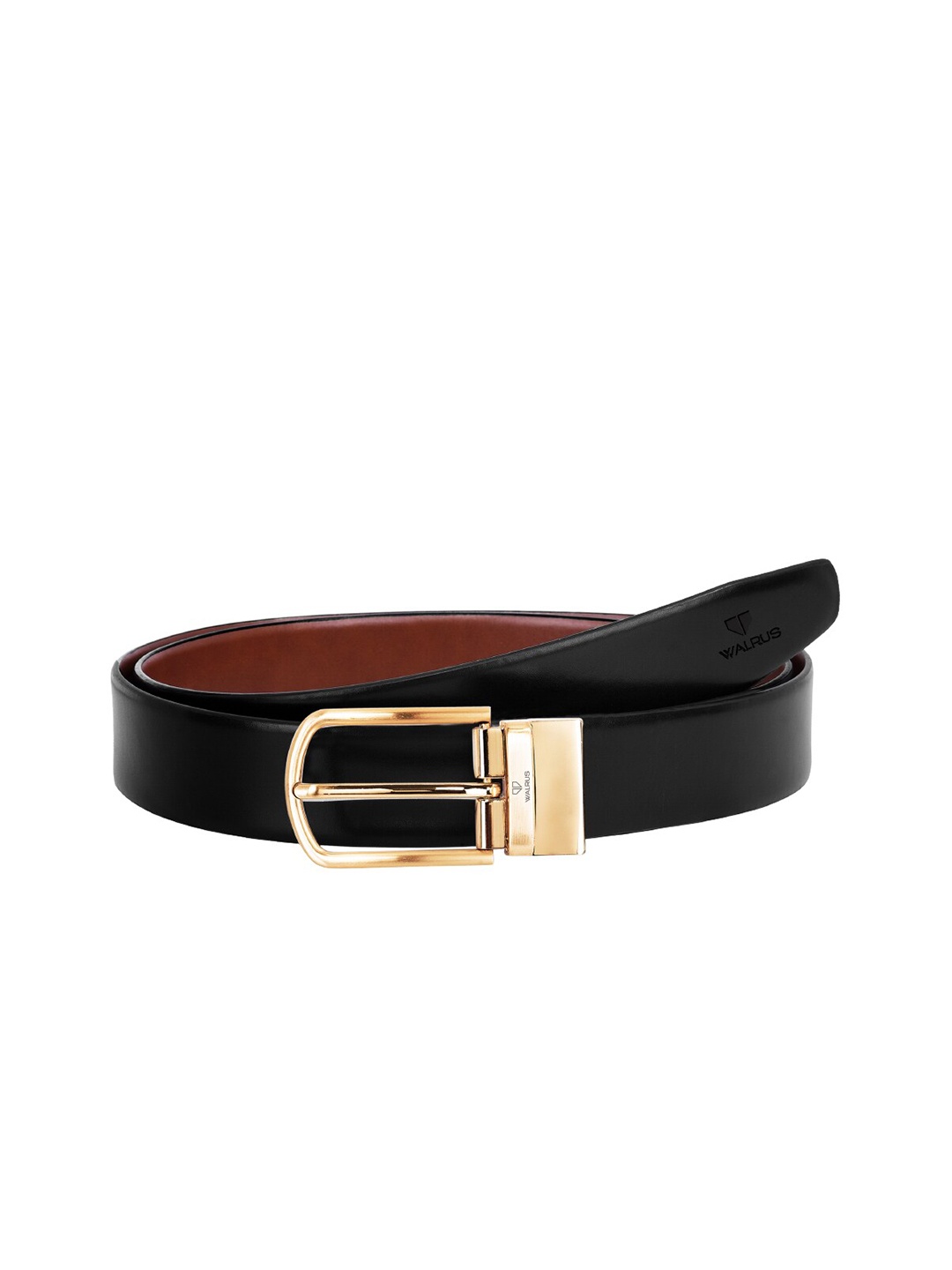 

Walrus Men Black & Brown Reversible Leather Formal Belt