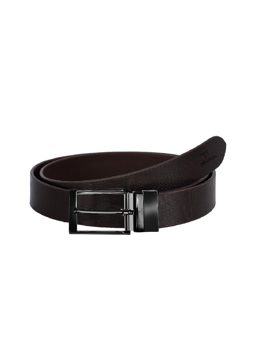 

Walrus Men Brown Textured Leather Formal Belt