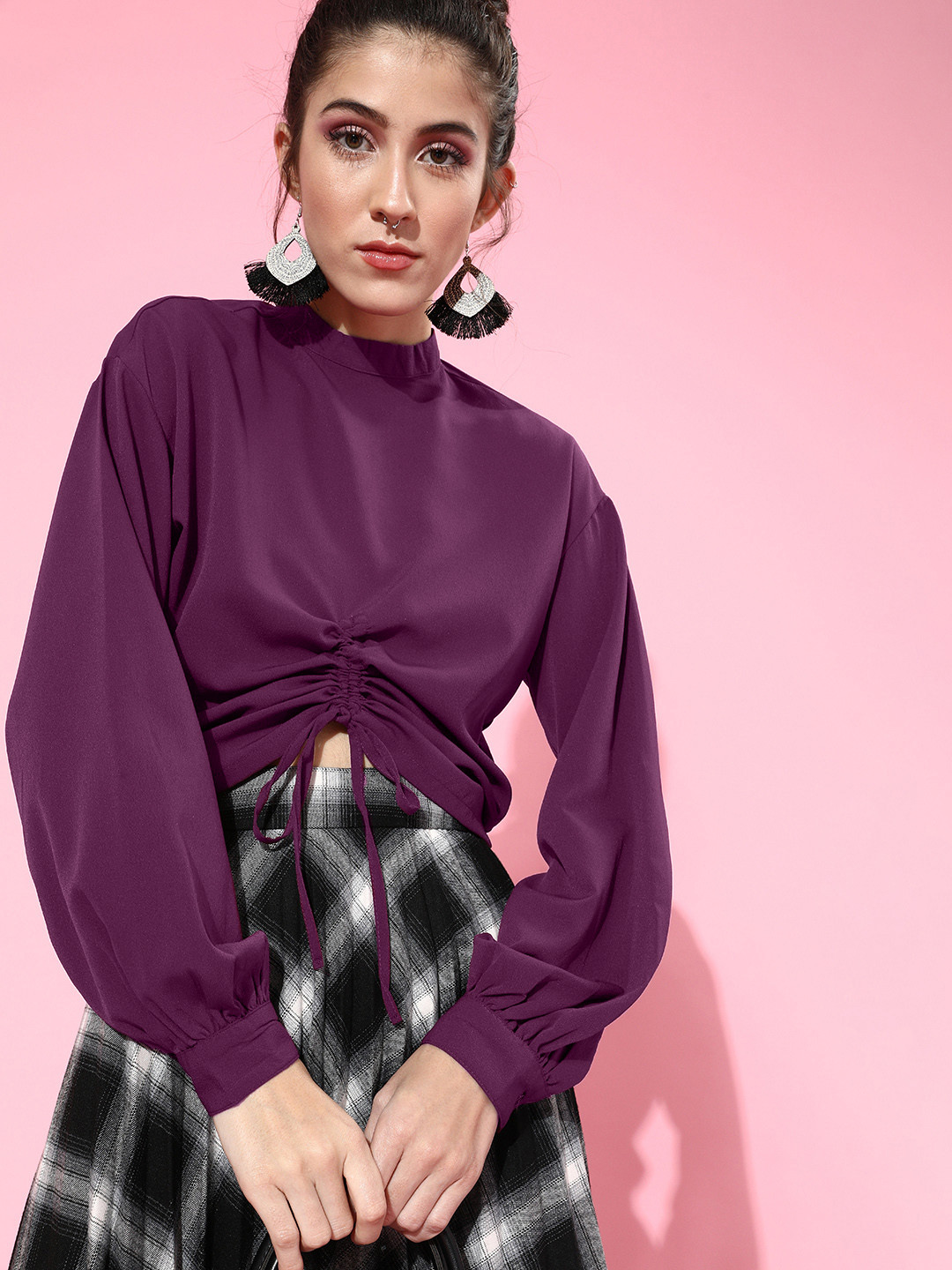 

Roadster Women Elegant Purple Sleek Top