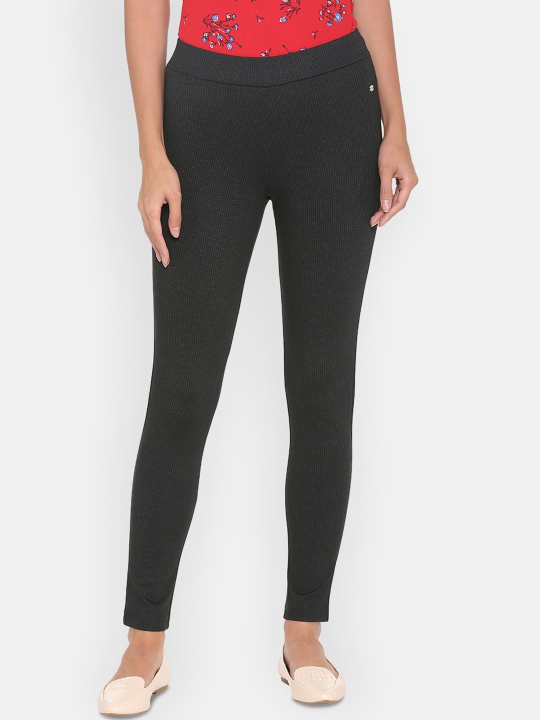 

Allen Solly Woman Women Charcoal Trousers
