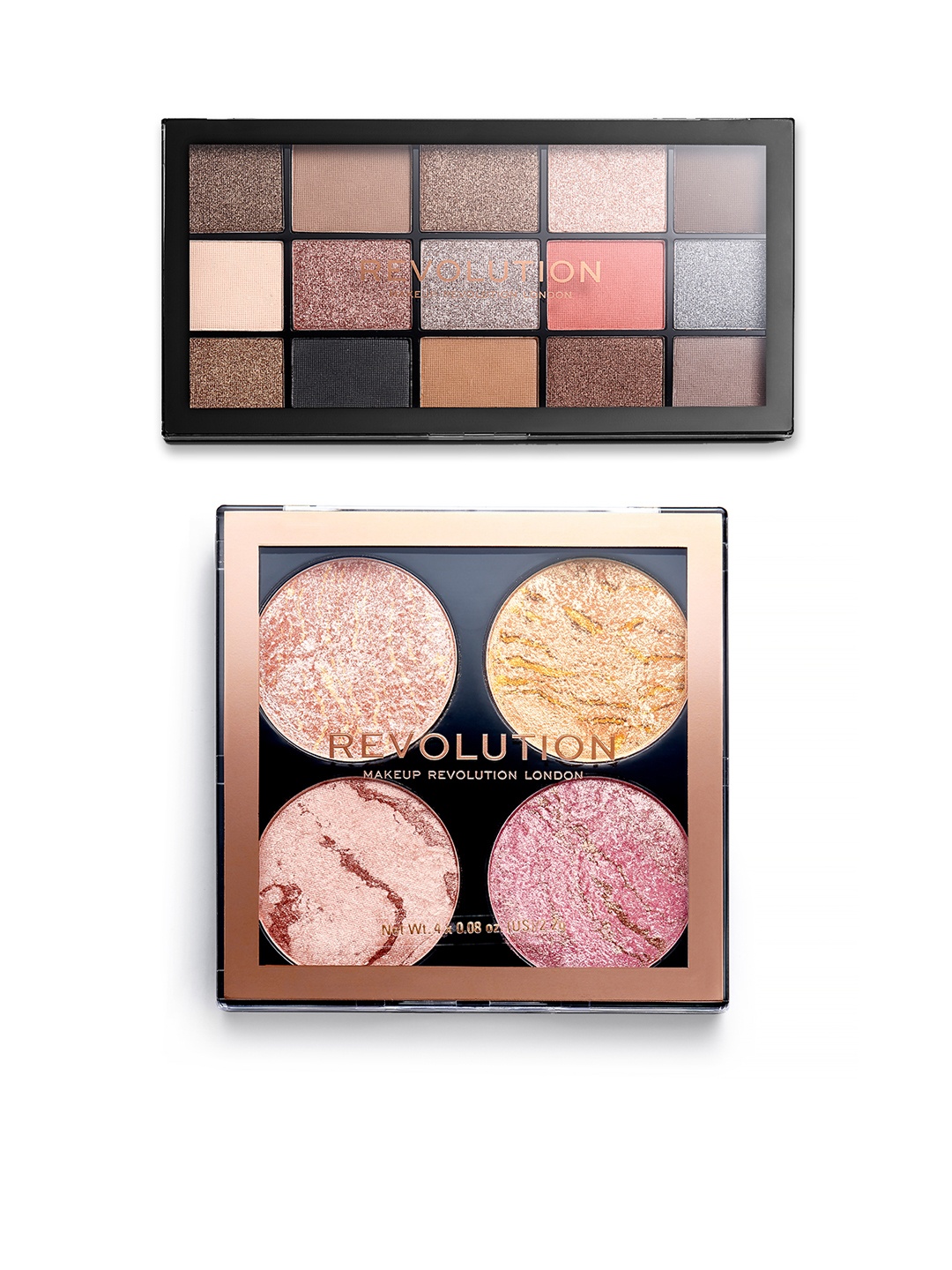 

Makeup Revolution London Reloaded Eyeshadow & Cheek Kit Highlighter Palette Combo, Multi