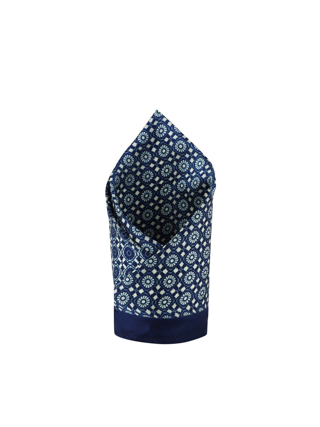 

CHOKORE Men Navy Blue & White Printed Pocket Square