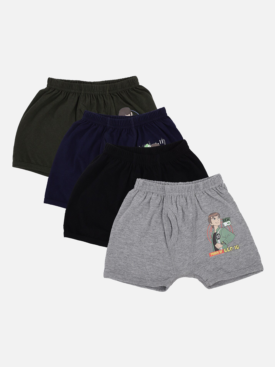 

Bodycare Kids Boys Pack Of 4 Assorted Ben 10 Pure Cotton Trunks