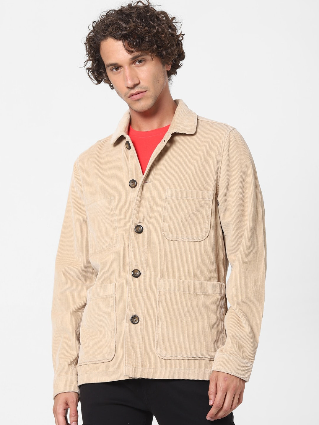 

Celio Men Beige Tailored Jacket