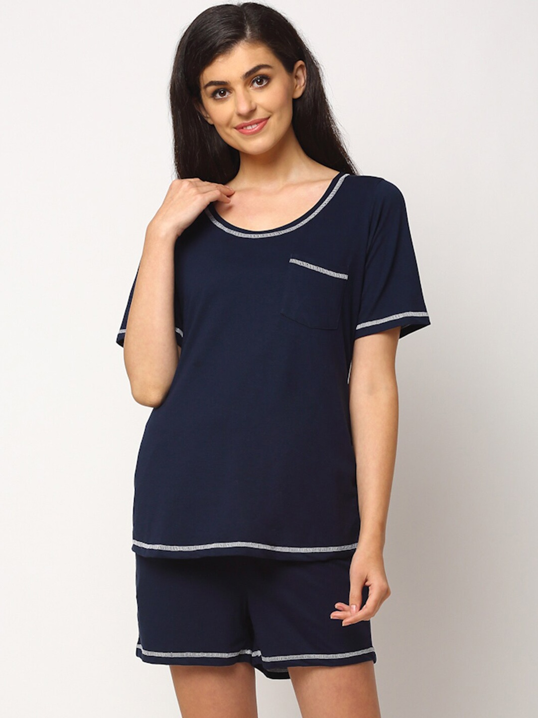 

Miaz Lifestyle Women Navy Blue