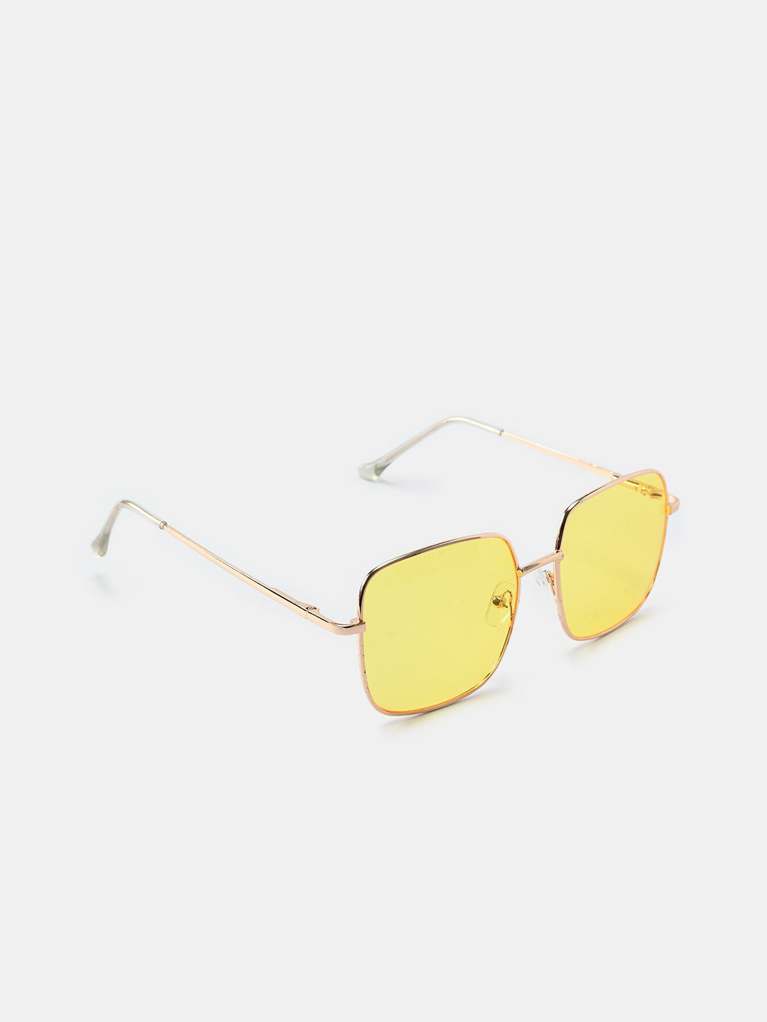 

DukieKooky Unisex Kids Yellow Square Sunglasses with UV Protected Lens