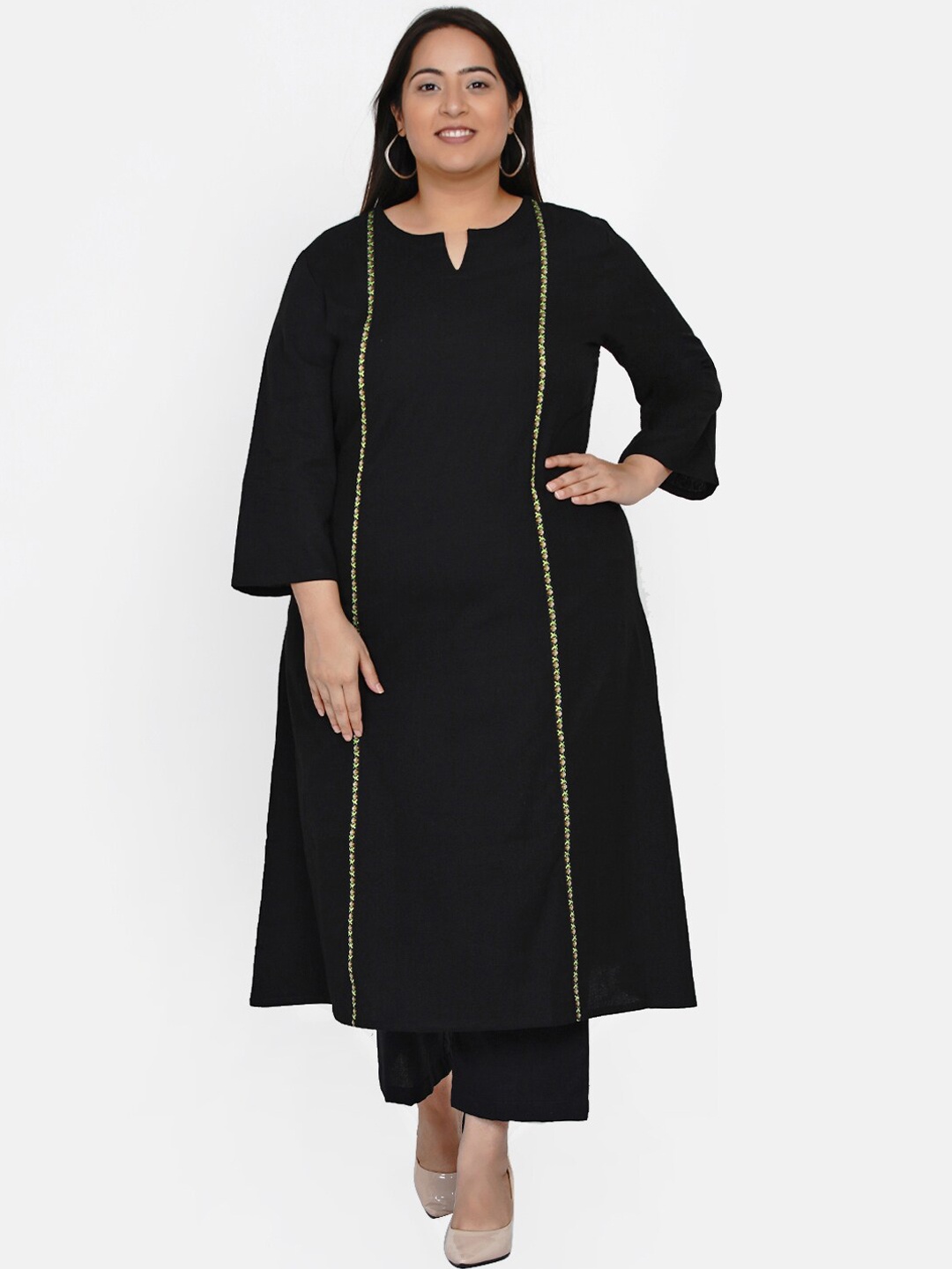 

Fabnest Curve Women Black Kurta