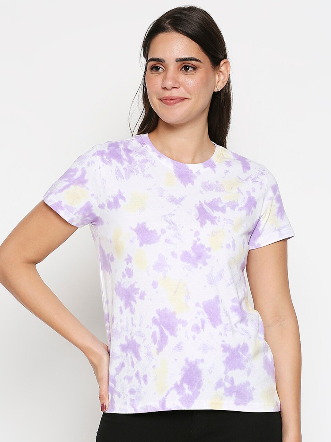 

20Dresses Women White Tie and Dye Dyed T-shirt