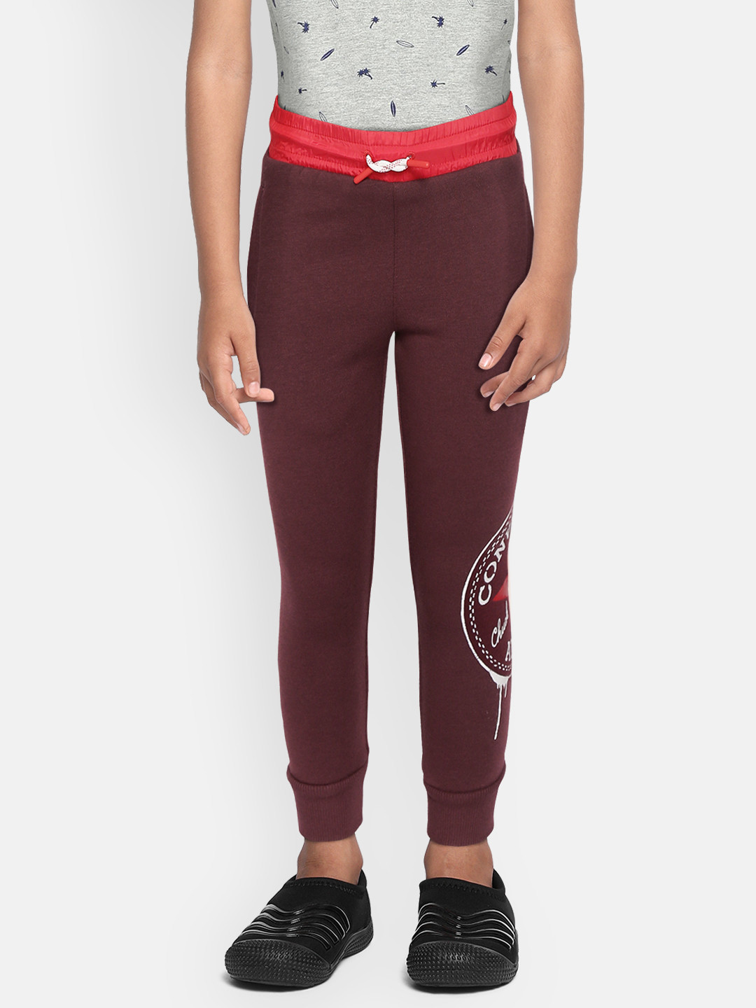 

Converse Boys Red Chuck Patch Joggers, Maroon