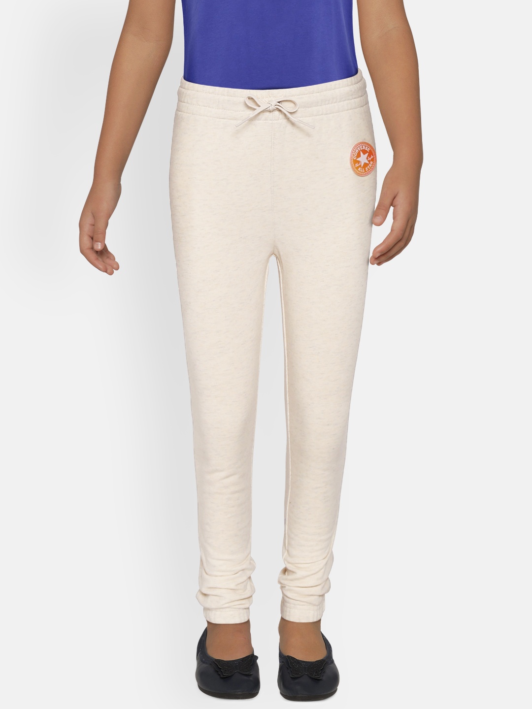 

Converse Girls Cream High Rise Joggers