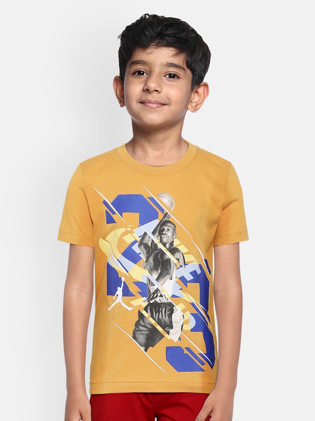 

Jordan Boys Yellow Brand Logo T-shirt