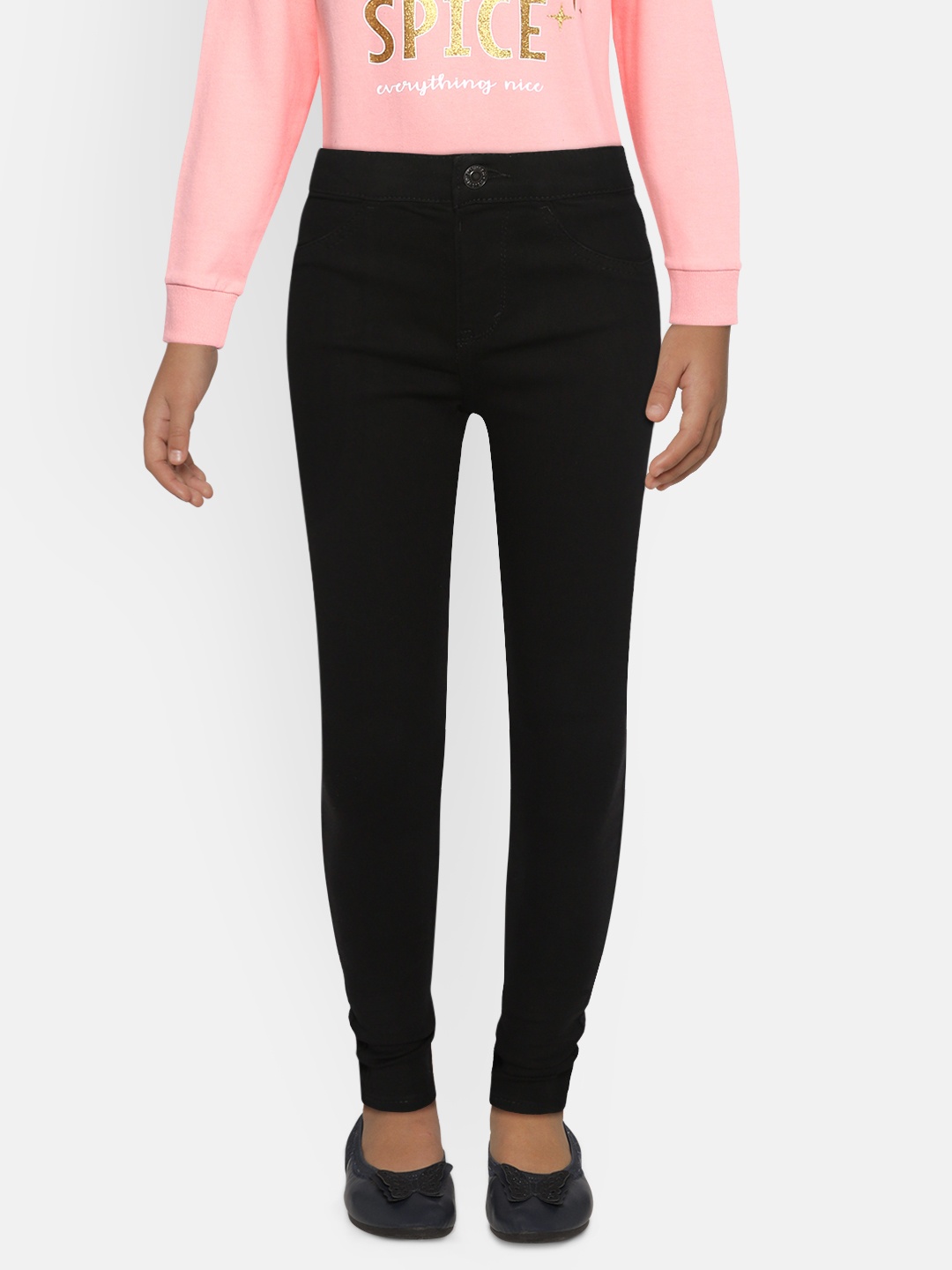 

Levis Girls Black Skin Tight Skinny Fit Stretchable Jeans