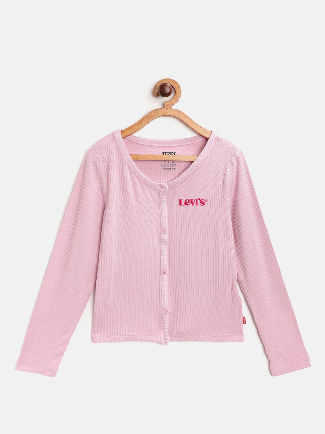 

Levis Girls Pink Ribbed Fitted Top