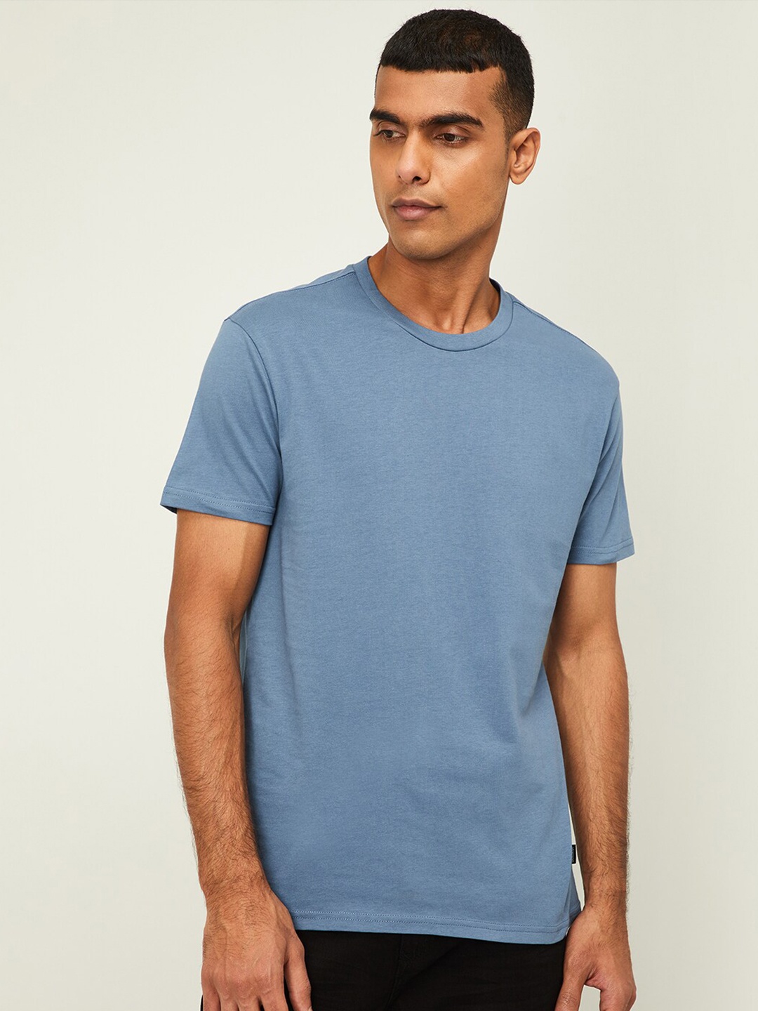 

Denimize by Fame Forever Men Blue Slim Fit T-shirt
