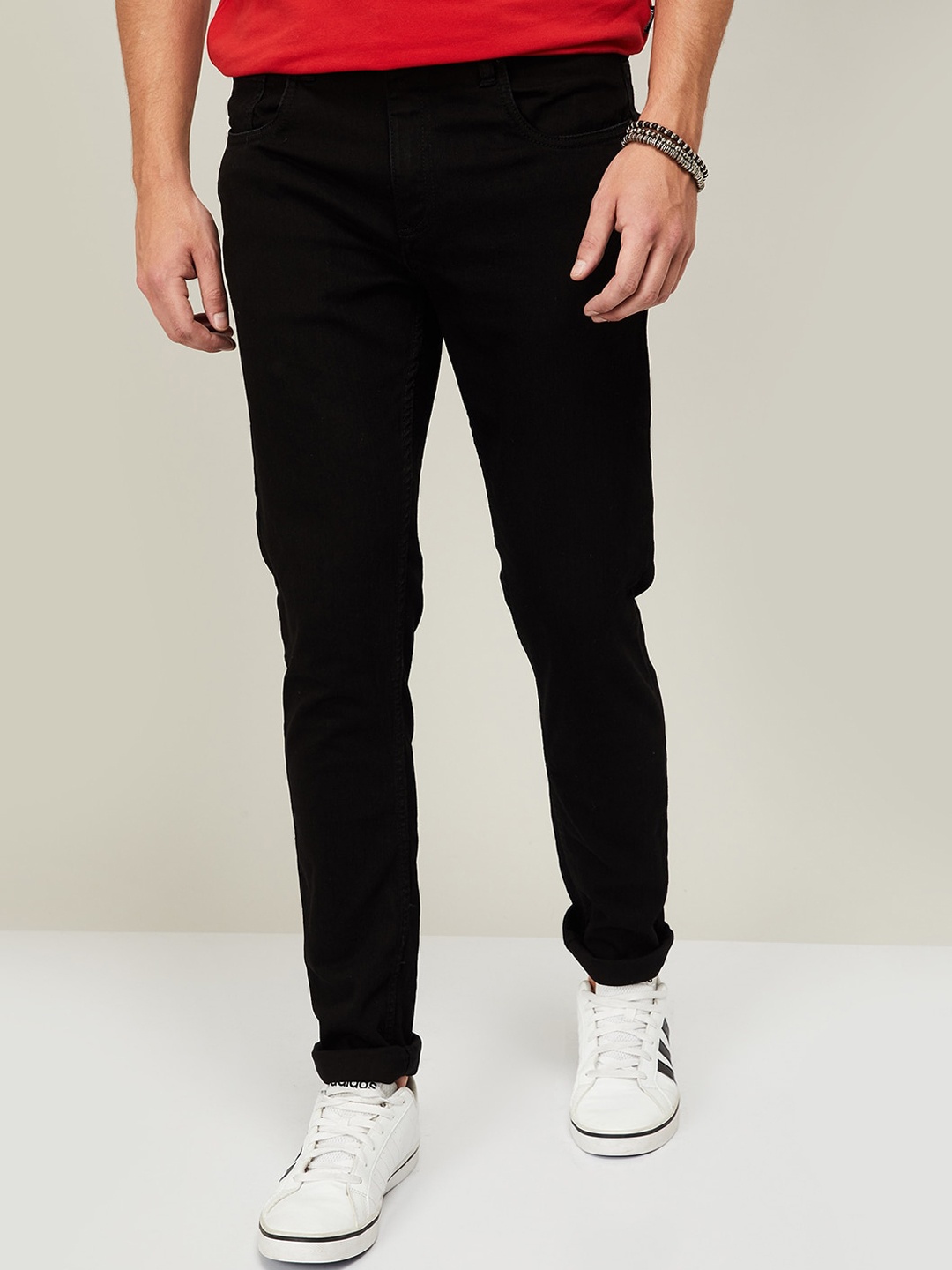 

Denimize by Fame Forever Men Black Skinny Fit Jeans