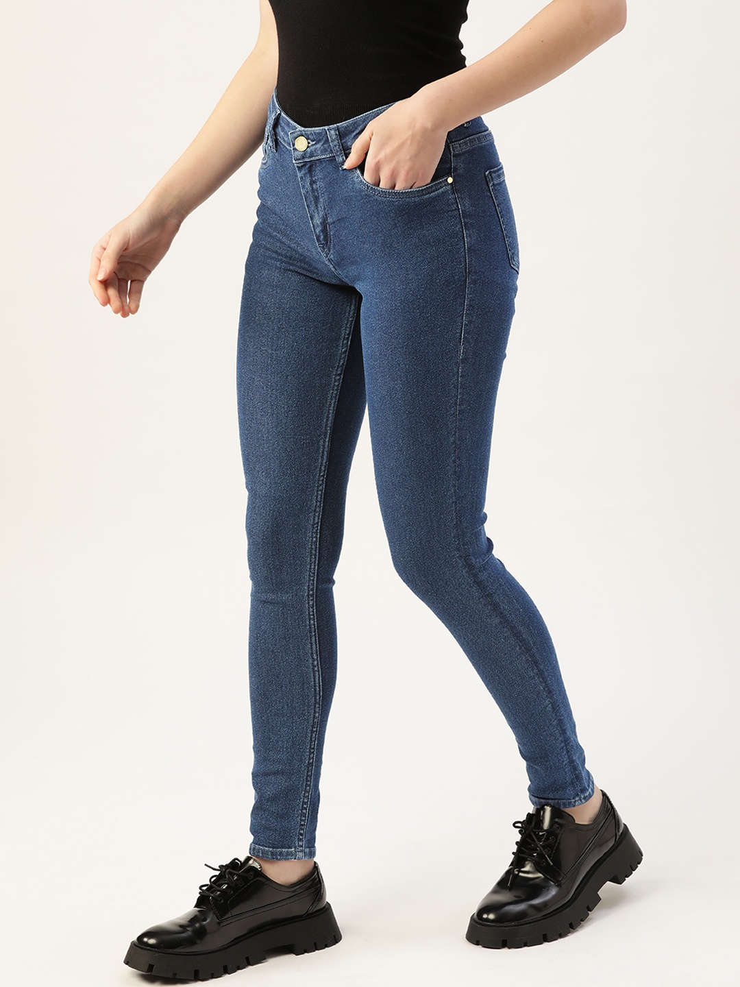 

DressBerry Women Blue Skinny Fit Stretchable Jeans