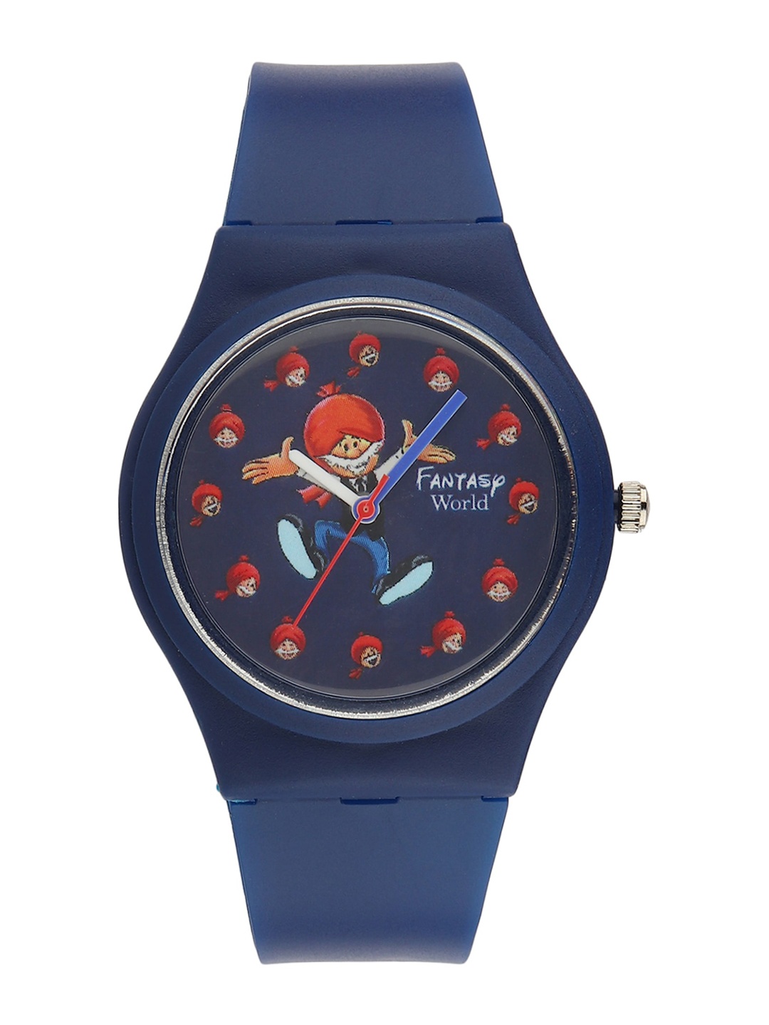 

Fantasy World Kids Navy Blue Chacha Chaudhary Printed Dial Analogue Watch