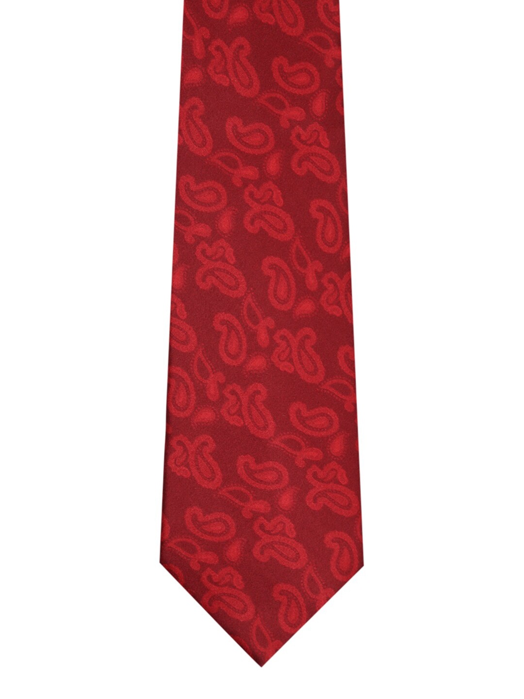 

Tossido Men Maroon Microfiber Printed Broad Tie