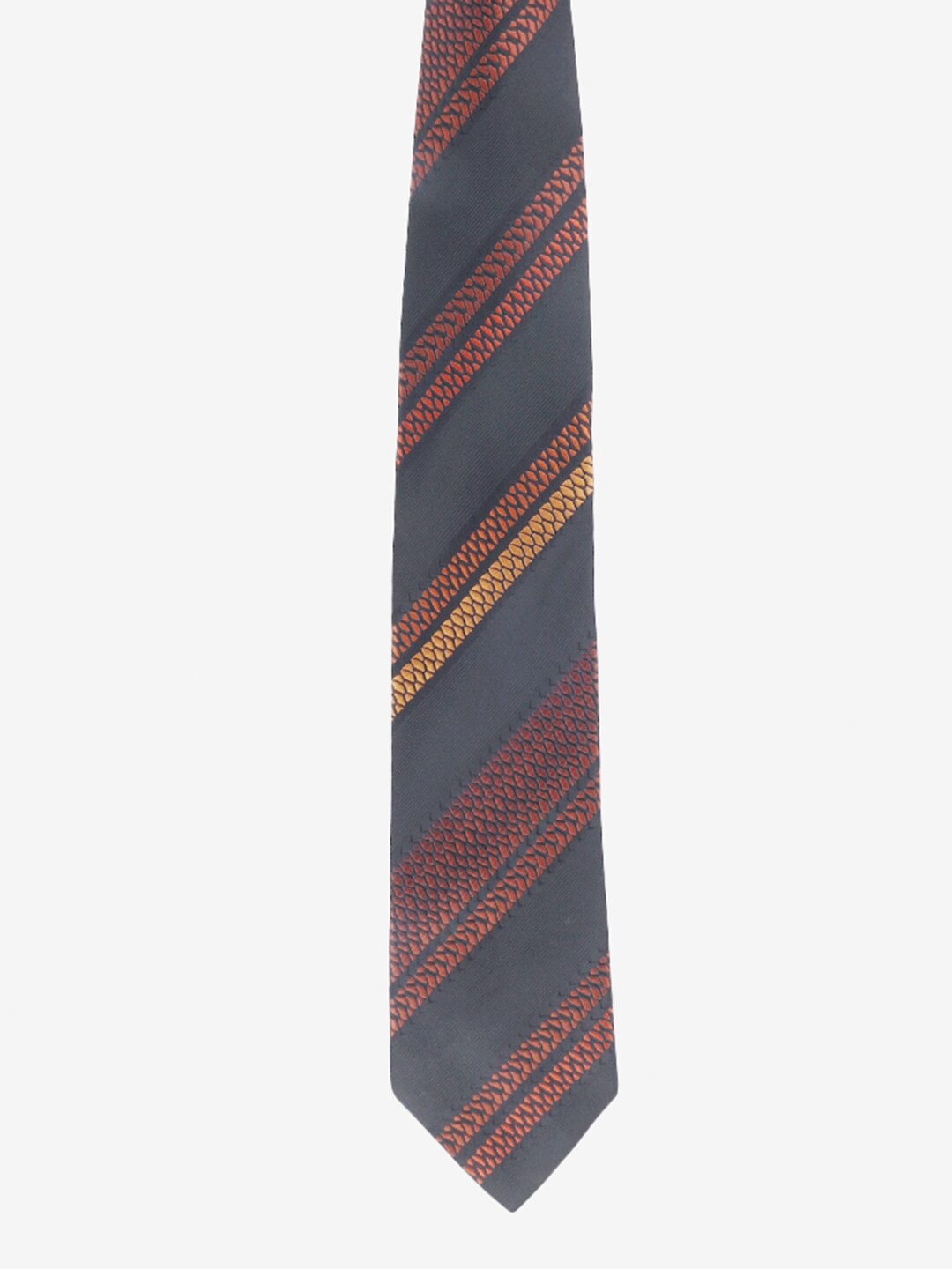 

Alvaro Castagnino Men Black & Brown Striped Broad Ties