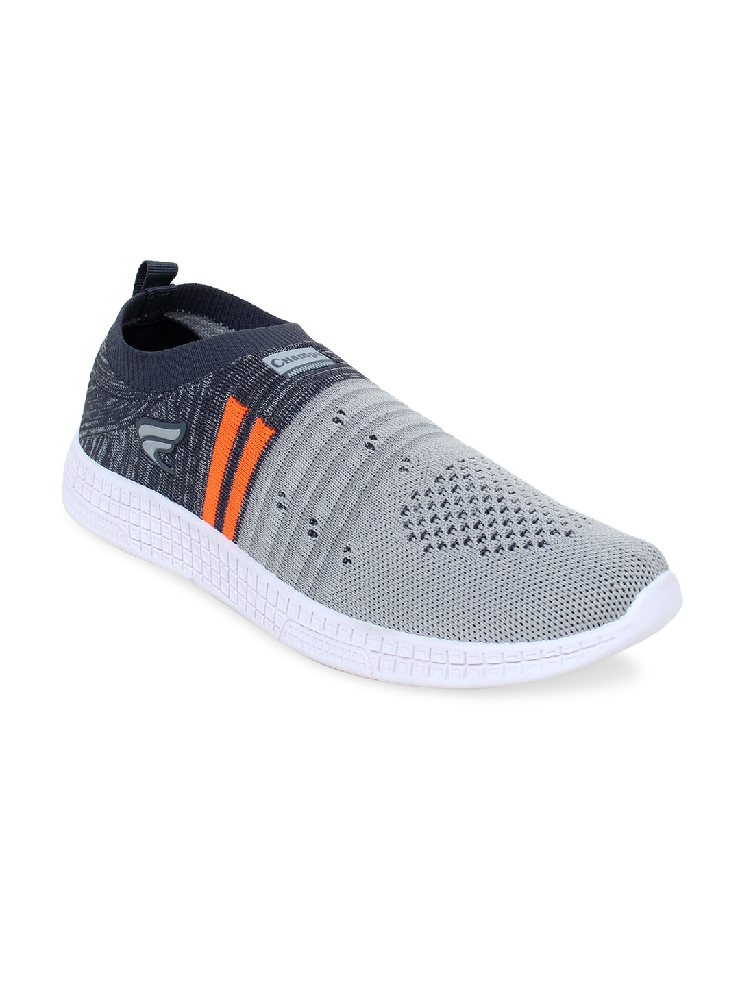 

Champs Men Grey Woven Design Slip-On Sneakers