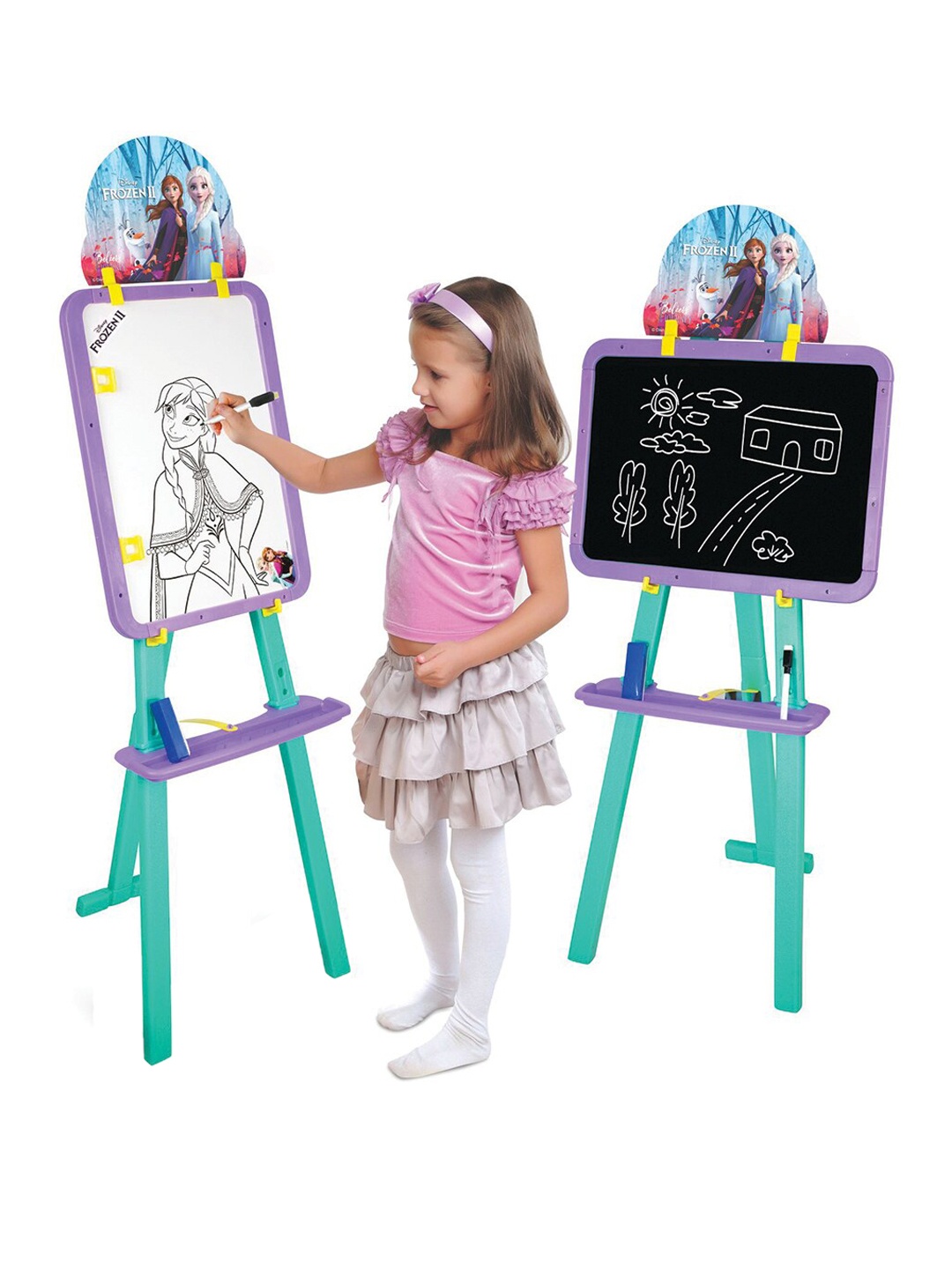 

Frozen II Unisex Black & White Writing Board & Easel Board