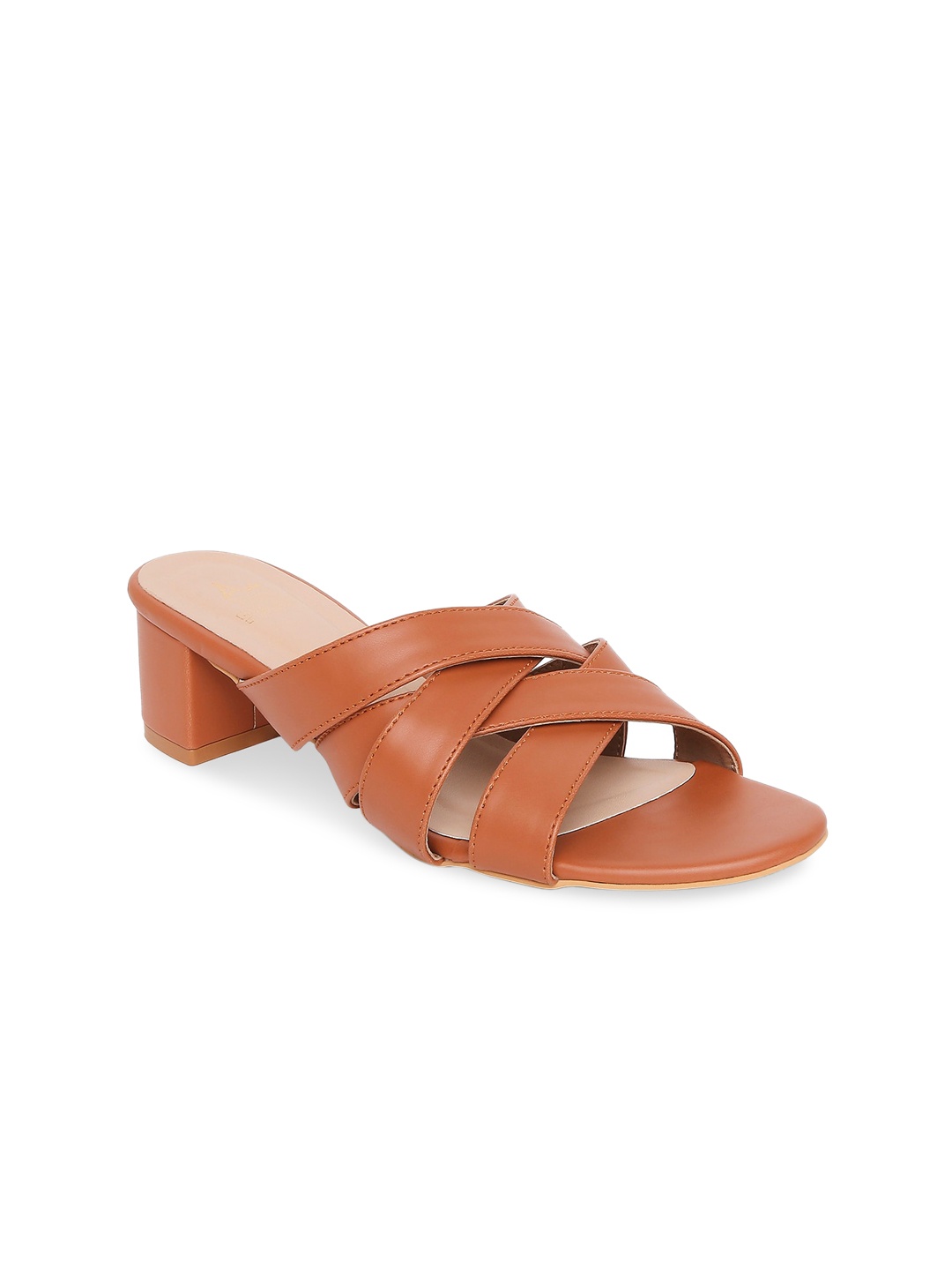 

Tao Paris Women Tan Brown Block Heels