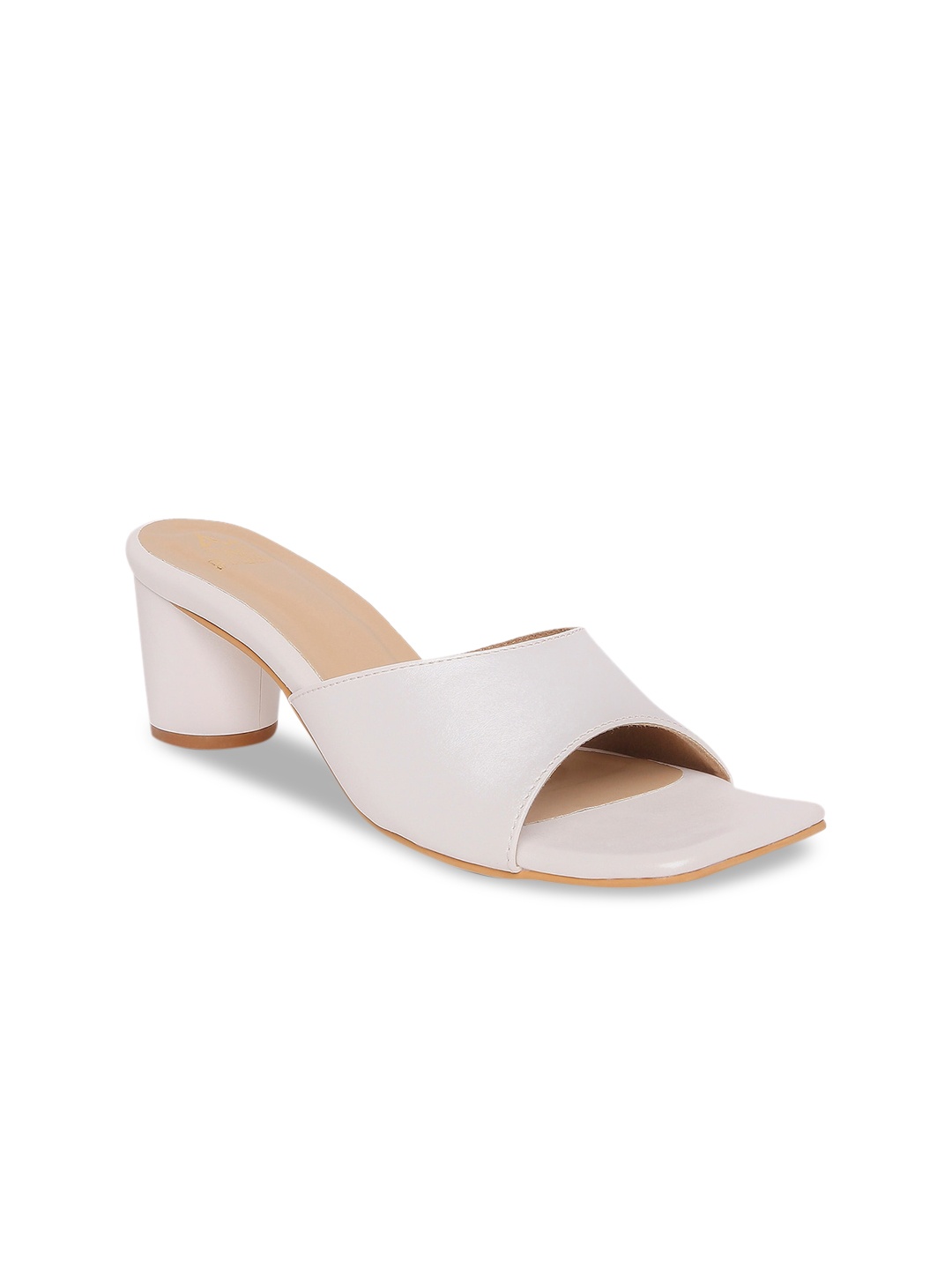 

Tao Paris Women White PU Block Sandals