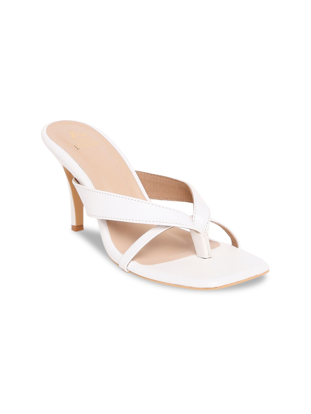 

Tao Paris Women White Slim Heeled Sandals