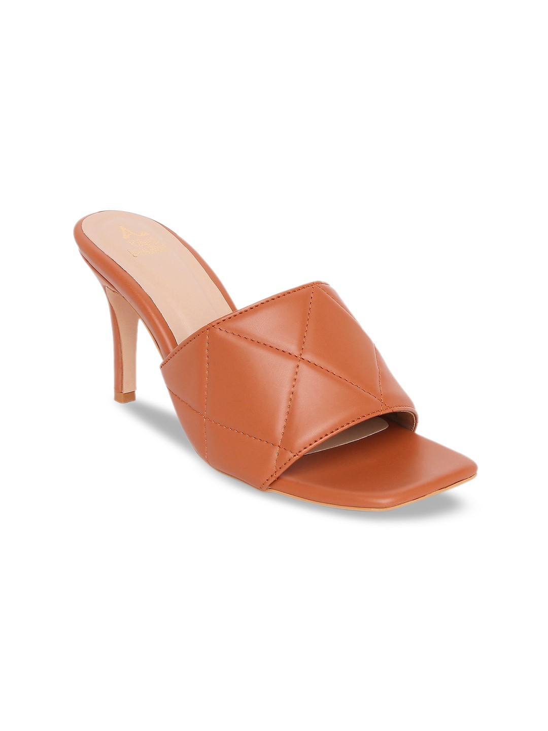 

Tao Paris Women Tan PU Slim Heeled Pumps