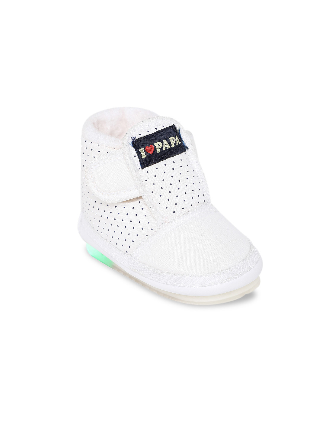 

CHiU Unisex Kids White Printed Sneakers