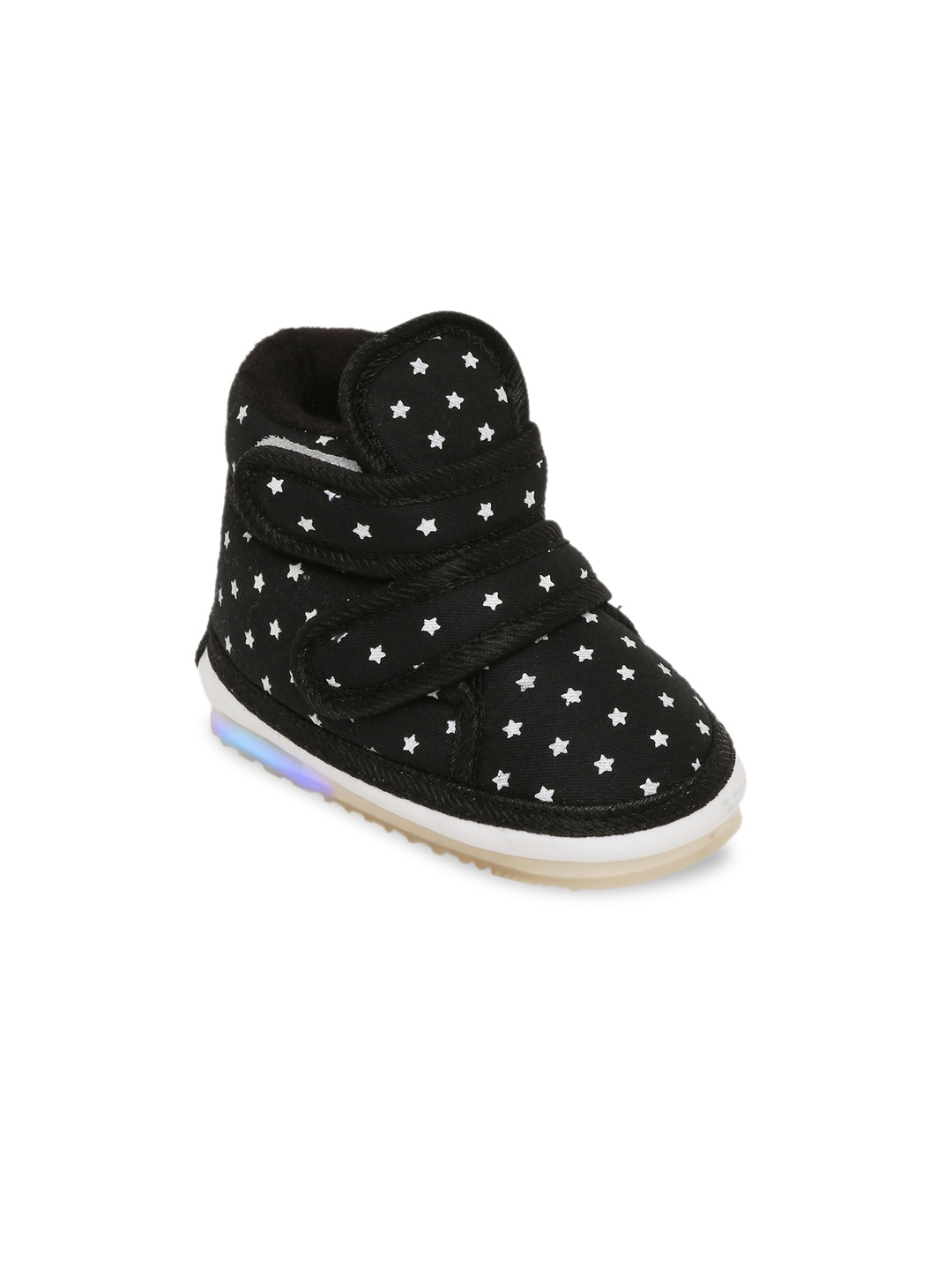 

CHiU Unisex Kids Black Printed Sneakers