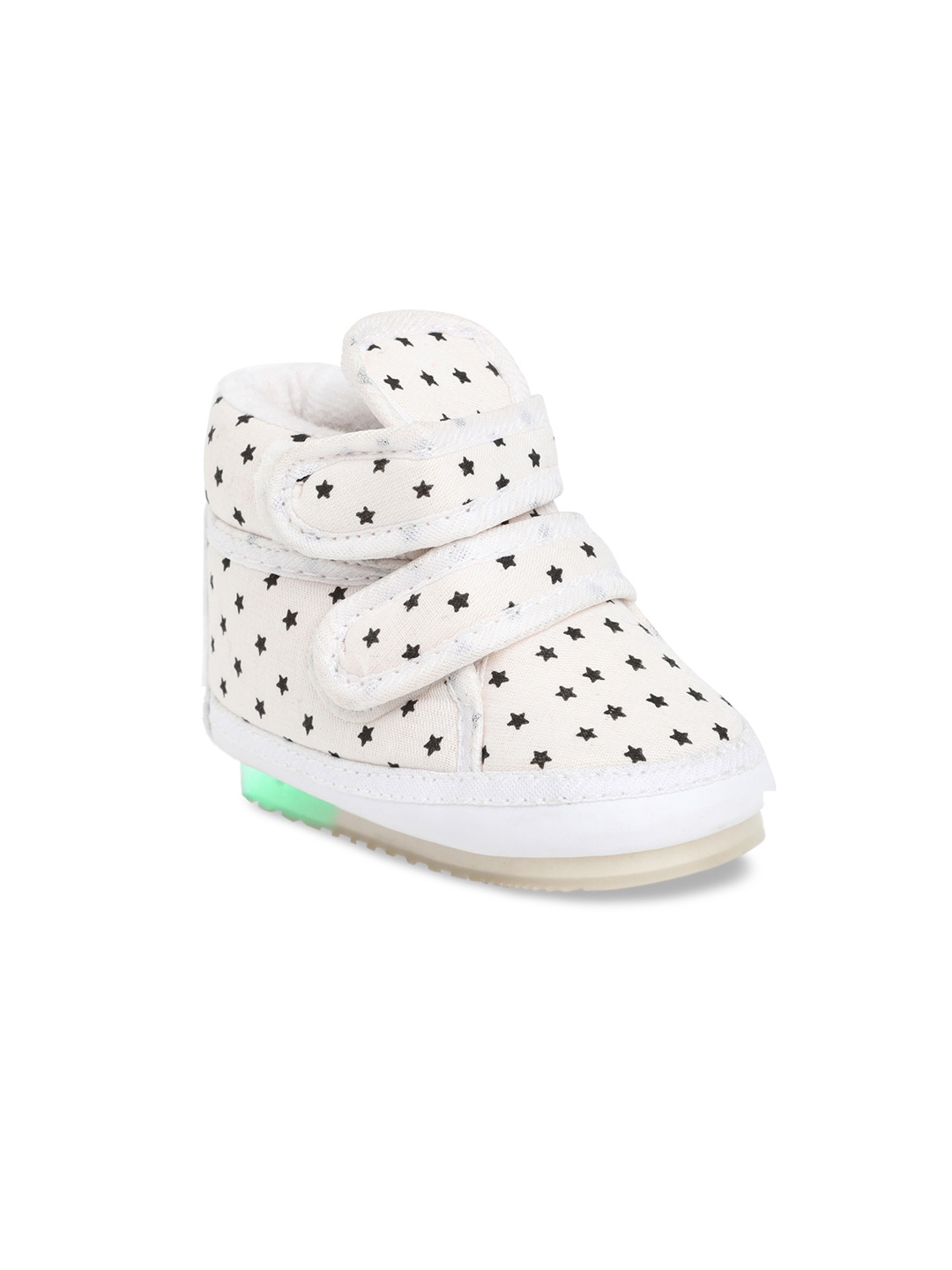 

CHiU Unisex Kids Off White Printed Sneakers