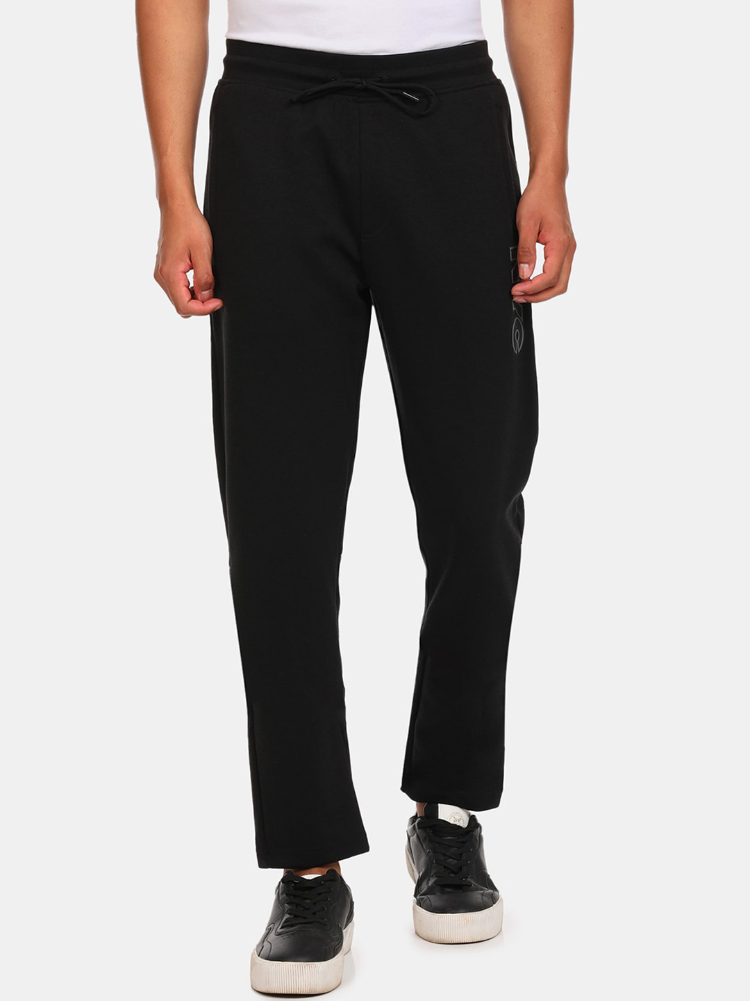 

Arrow Sport Men Black Straight Fit Solid Track Pants