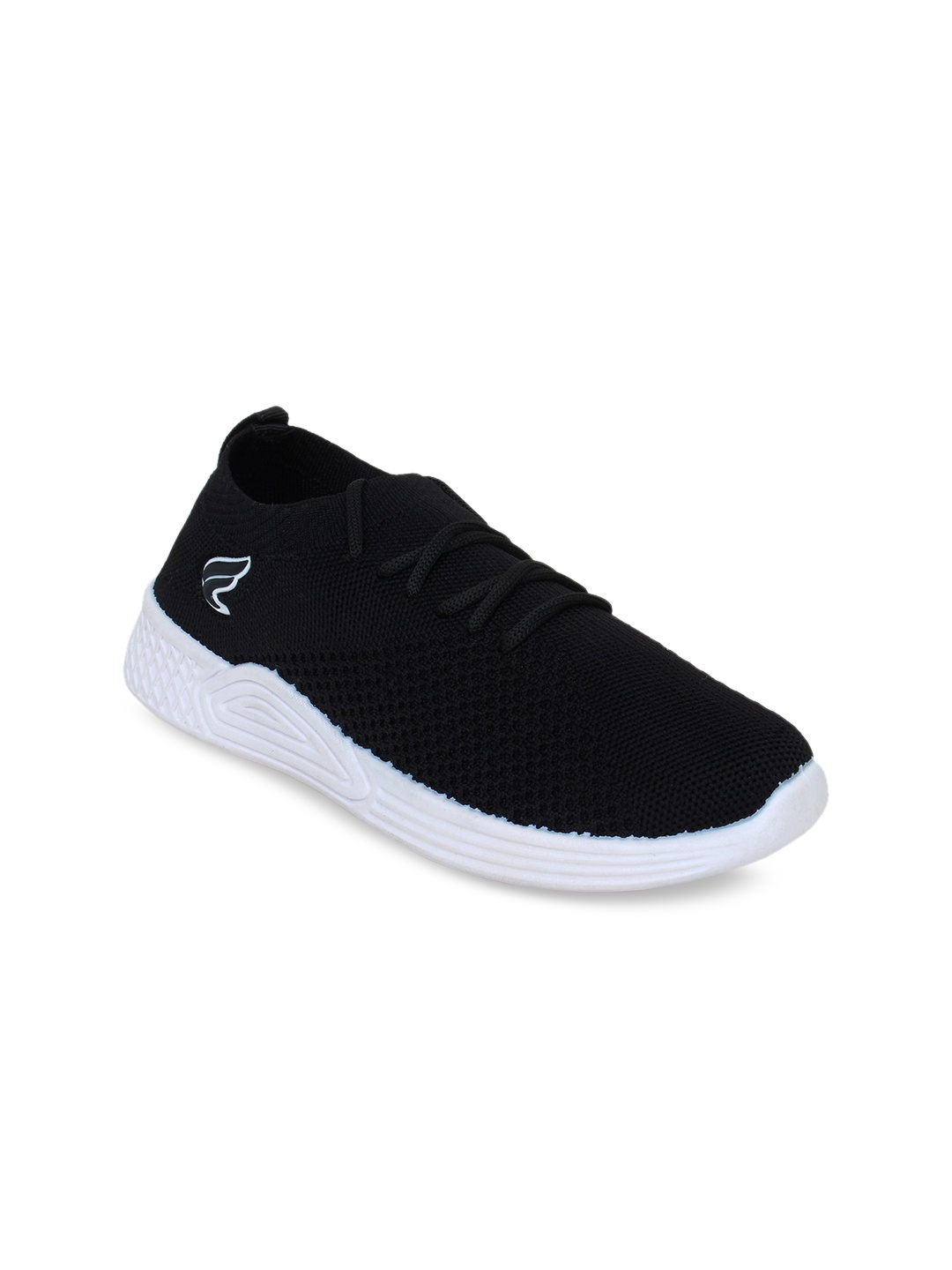 

Champs Women Black Woven Design Slip-On Sneakers