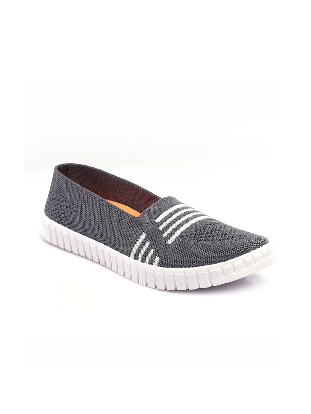 

Champs Women Grey Woven Design Slip-On Sneakers