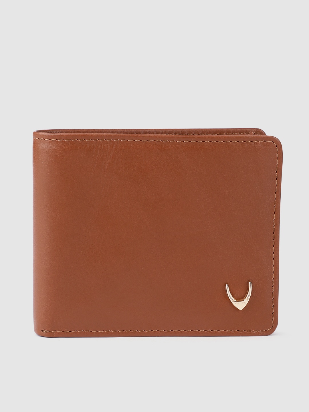 

Hidesign Men Tan Brown Leather Two Fold Wallet