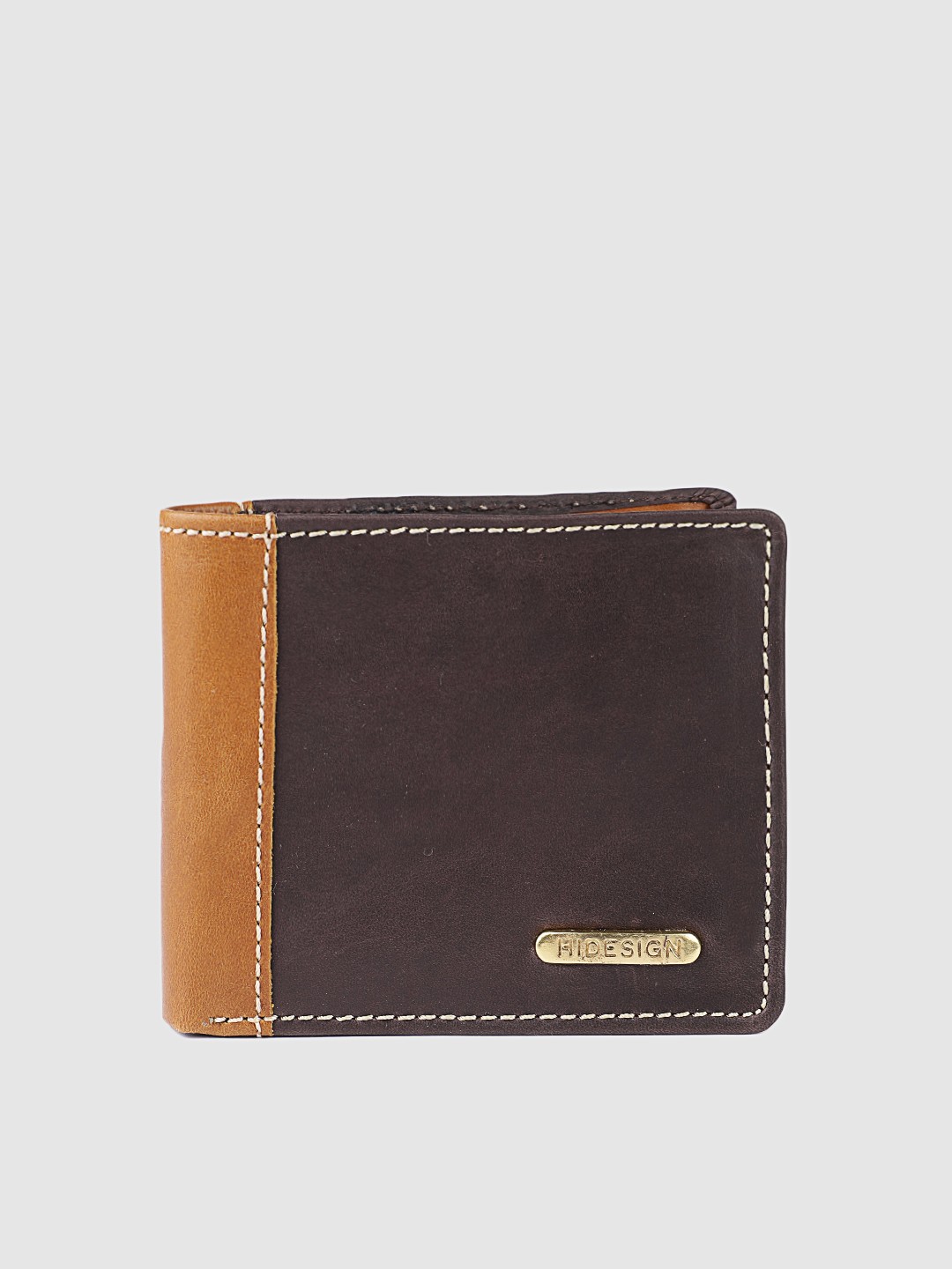 

Hidesign Men Brown Leather Two Fold Wallet