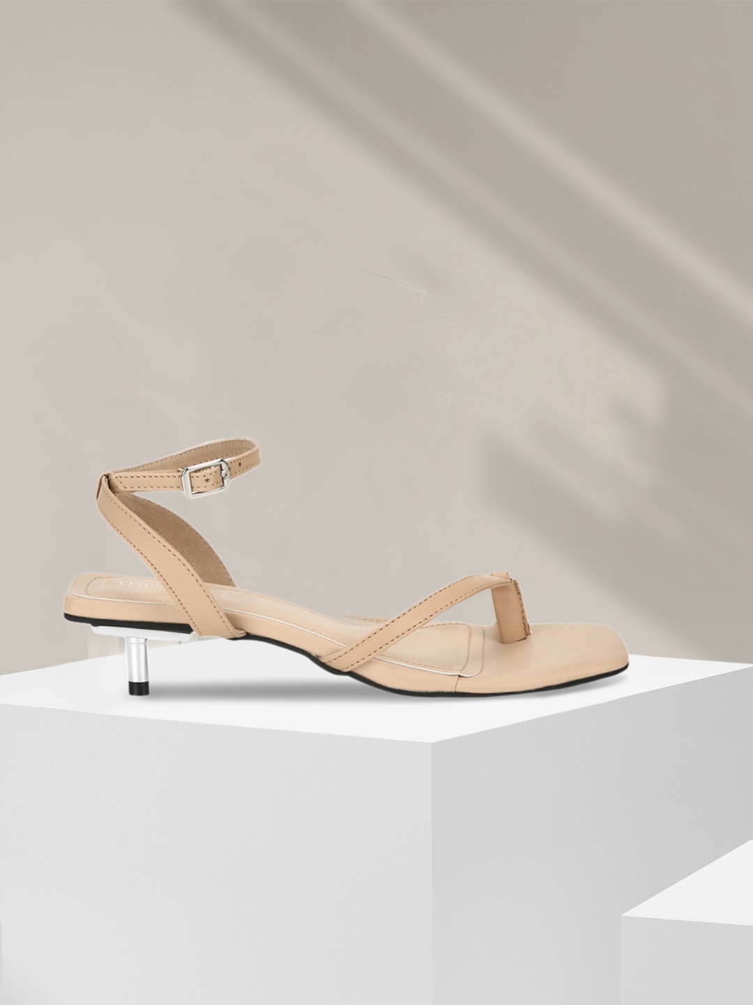

Truffle Collection Women Beige Solid Sandals