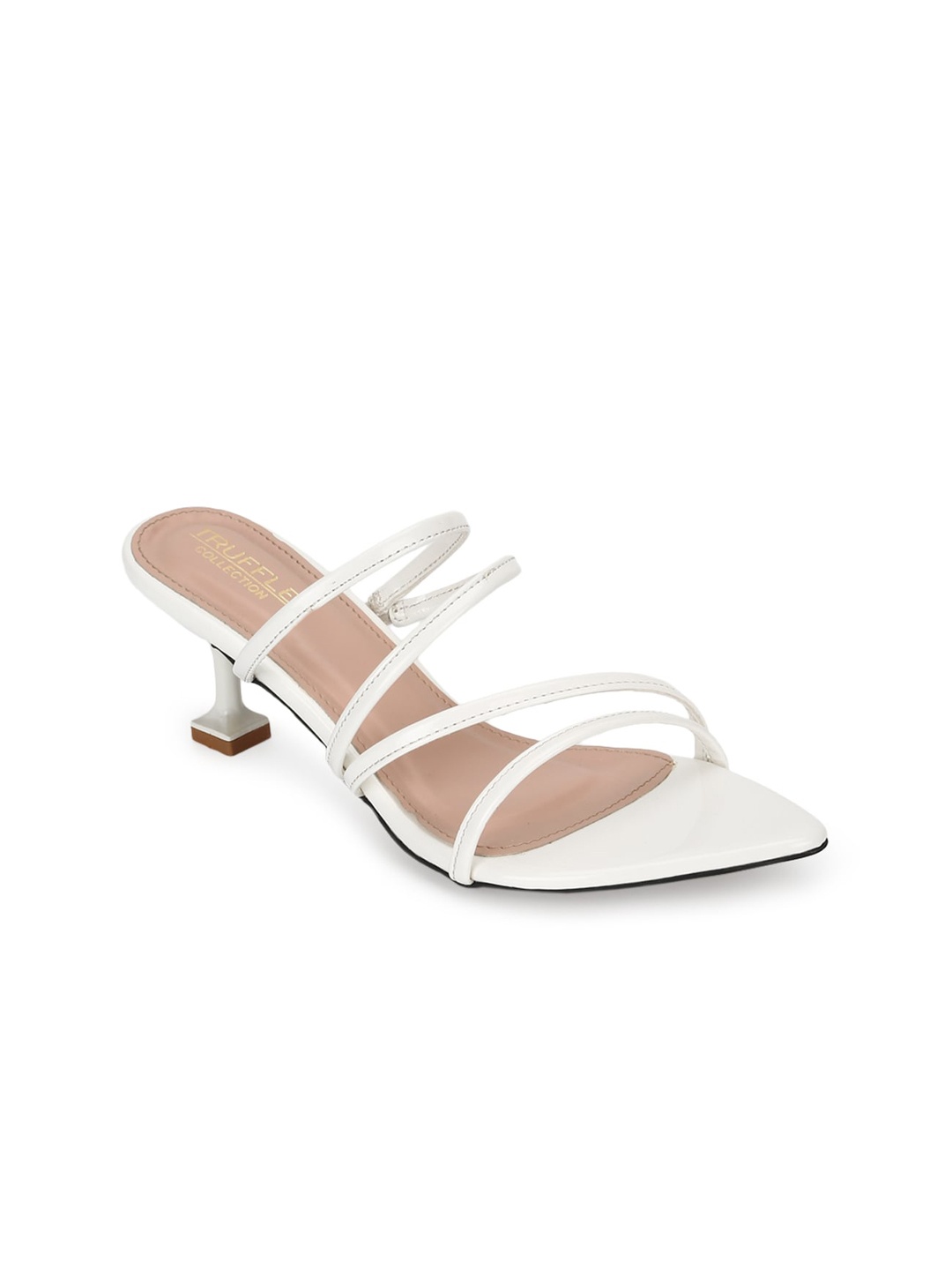 

Truffle Collection Women White Solid Sandals