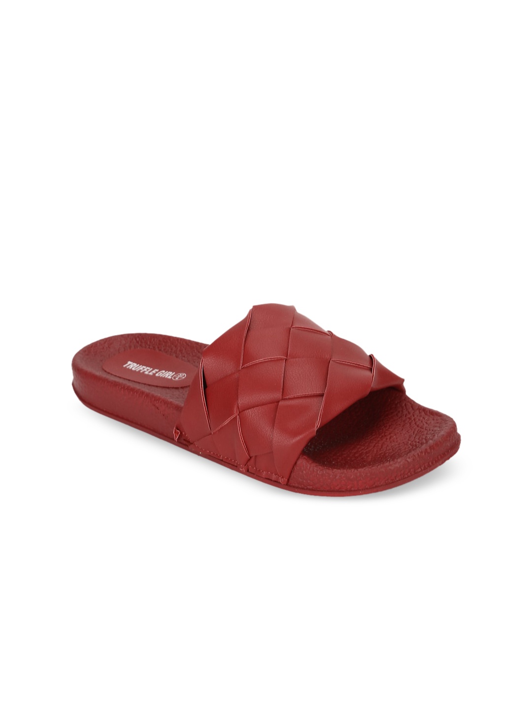 

Truffle Collection Women Red Open Toe Flats