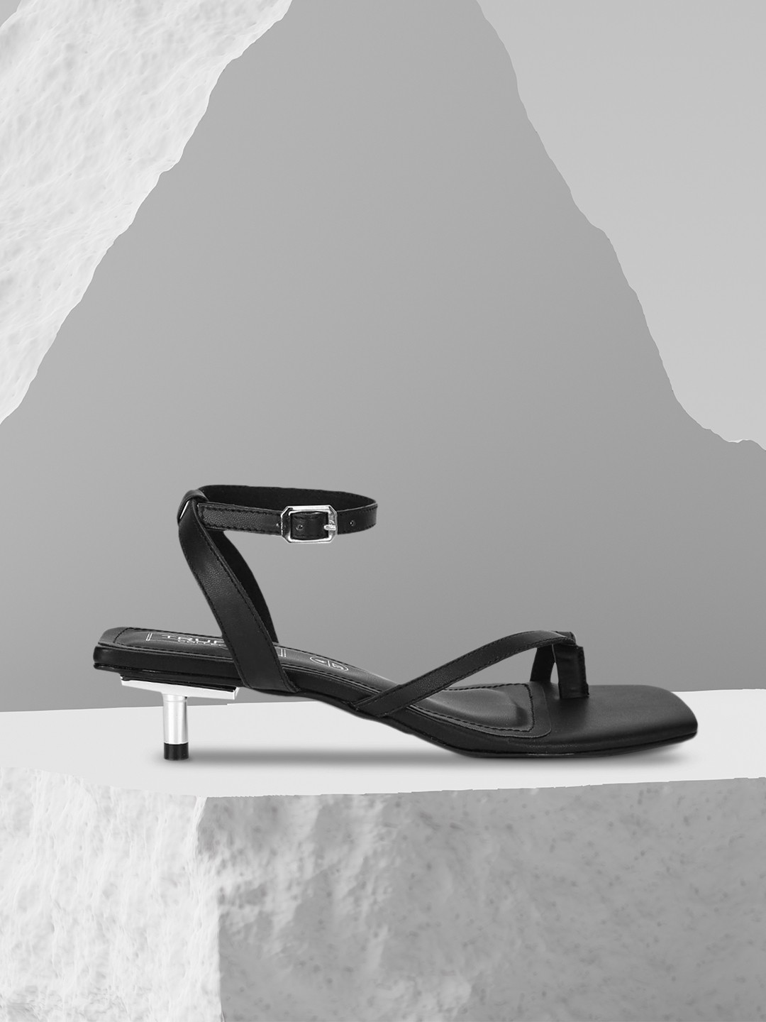

Truffle Collection Women Black Solid Sandals