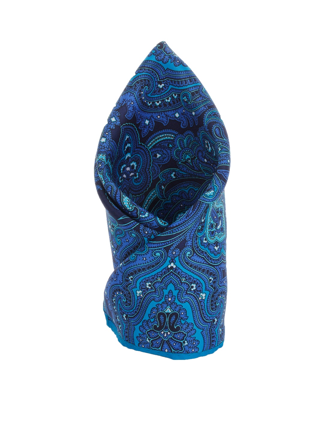 

Alvaro Castagnino Blue Printed Pocket Square